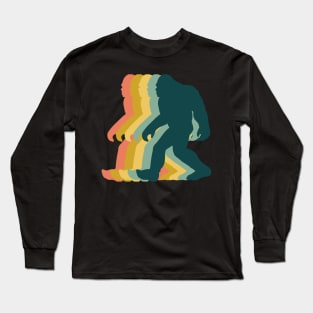 Bigfoot Retro Design Long Sleeve T-Shirt